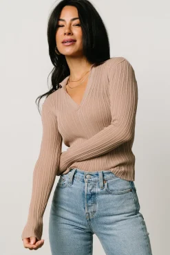 Discount Baltic Born Zia Knit Top | Tan