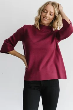 Online Baltic Born Zola Bell Sleeve Sweater | Burgundy
