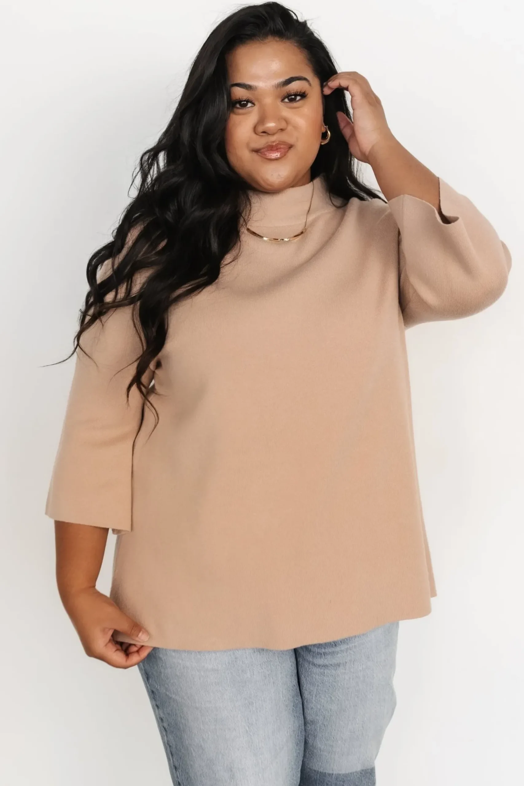 Sale Baltic Born Zola Bell Sleeve Sweater | Beige