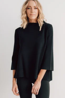 Sale Baltic Born Zola Bell Sleeve Sweater | Black