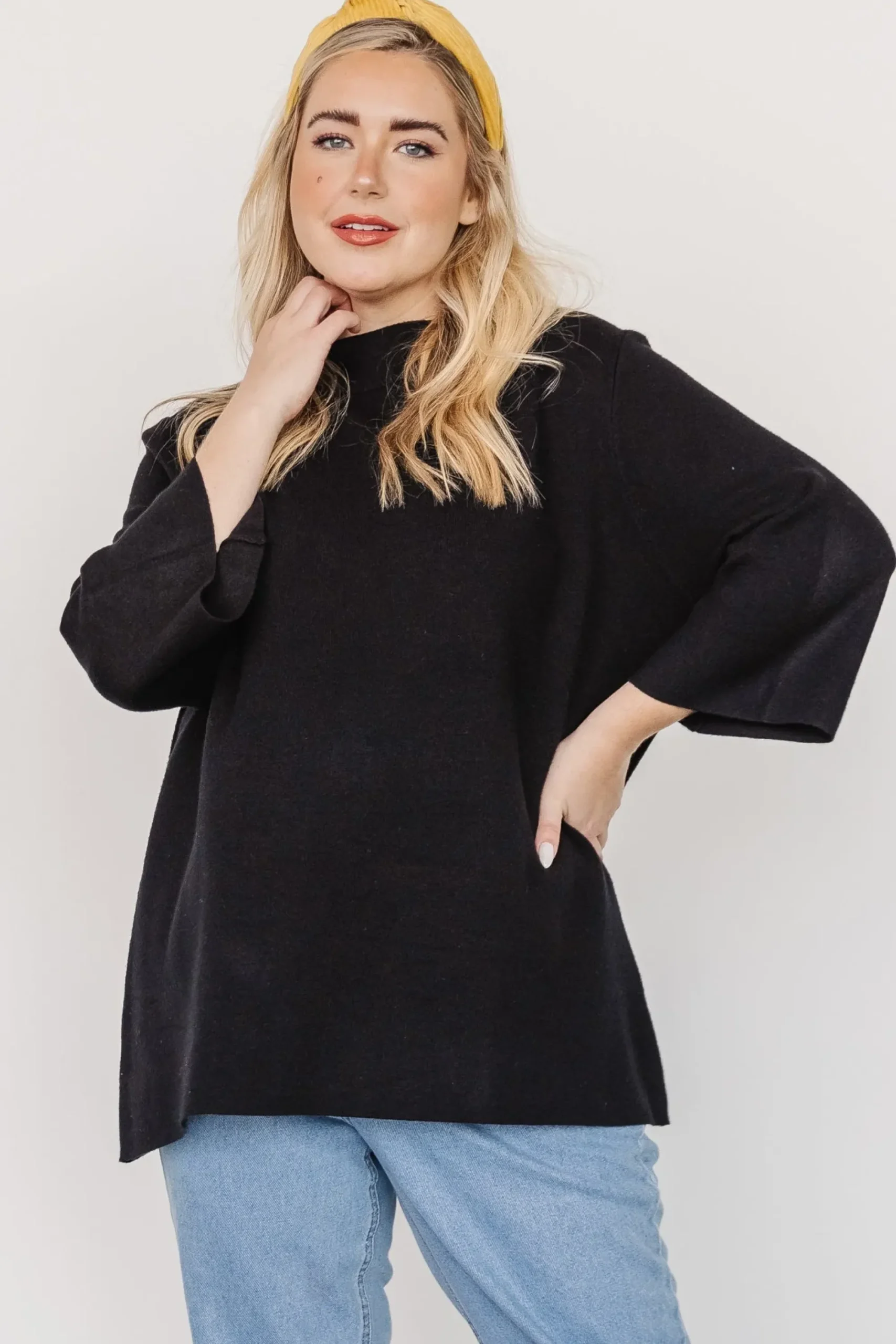 Sale Baltic Born Zola Bell Sleeve Sweater | Black
