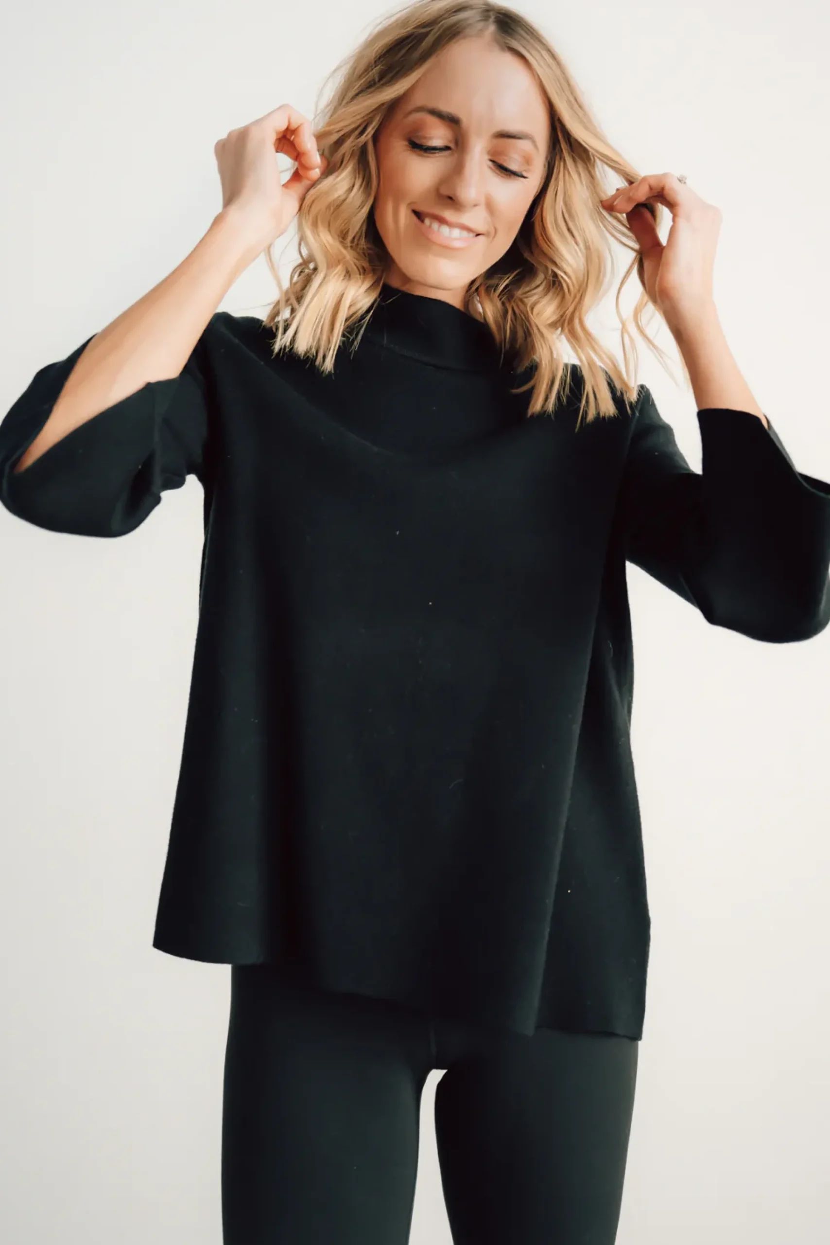 Sale Baltic Born Zola Bell Sleeve Sweater | Black