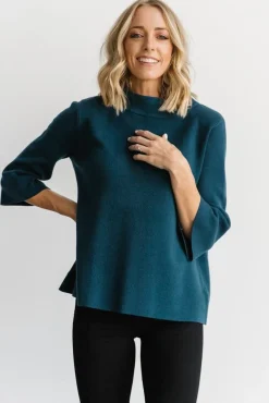 Discount Baltic Born Zola Bell Sleeve Sweater | Topaz