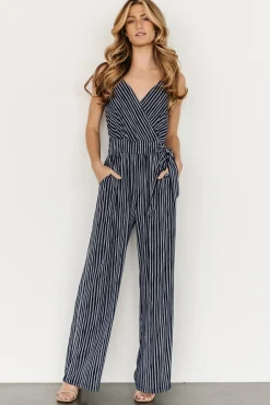 New Baltic Born Zuri Tank Jumpsuit | Burnt Orange Stripe